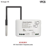 Smart Temperature & Humidity Wifi Switch – Voice Controlled, App-Enabled, Alexa & Google Home Compatible