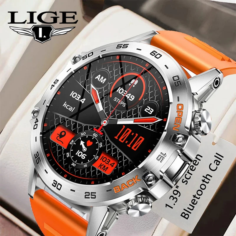 Reloj inteligente de moda con monitor de frecuencia cardíaca, rastreador de actividad y llamadas Bluetooth