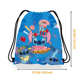Official Disney Lilo & Stitch Drawstring Backpack - Party Favor & Gift Bag for Kids