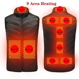 Men’s Heated Vest – USB Electric Warming Jacket with Turtleneck for Winter Outdoors