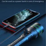 High-Power Rechargeable LED Flashlight – Long-Range Zoom Torch for Outdoor & Emergency Use