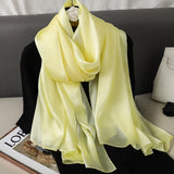 Elegant Silk Scarf – Luxury Solid Color Shawl & Pashmina for Women
