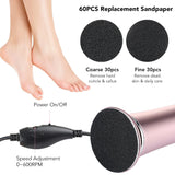 Electric Foot Callus Remover - Pedicure Tool with Sandpaper for Heels