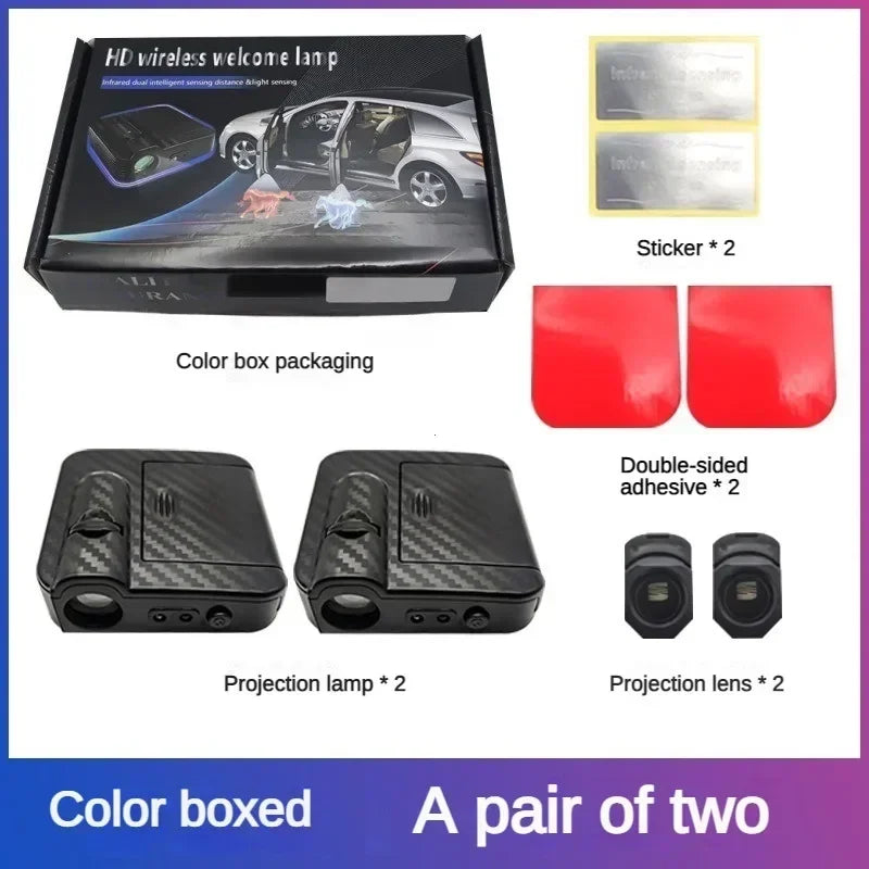 Angel Wings LED Car Door Lights – Wireless Projector Atmosphere Lighting (2PCS)