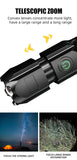Rechargeable Waterproof LED Flashlight with Zoom and USB Charging