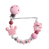 Cadena para chupete Koala para bebés y niños, pinzas para chupete de silicona para la dentición, mordedor para bebés