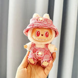 Labubu Doll Clothes – Fashion Overalls Outfit for 15cm/17cm Plush Anime Dolls (Fits V1 & V2 Models)