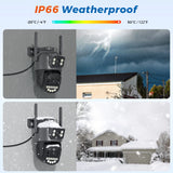 8MP Dual-Lens PTZ Outdoor Security Camera with AI Tracking and 5G Wi-Fi