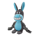 Indestructible Squeaky Plush Dog Toys - Bite-Resistant Chew Toys for Small Dogs (7 Styles)