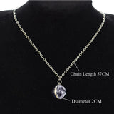 Vintage Round Metal Pendant Necklace – Unisex Fashion Accessory
