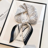 Luxury 70×70cm Silk Square Scarf – Elegant Satin Hairband & Neckerchief