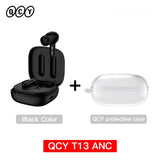 QCY T13 ANC Wireless Bluetooth Earphones – Active Noise Cancellation, 30H Battery Life, 4-Mic ENC, Waterproof, Bluetooth 5.3