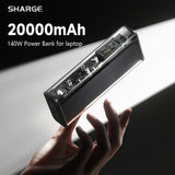 140W 20000mAh Power Bank with Smart Display - Fast Charging for MacBook & iPhone