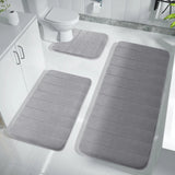 Alfombrilla de baño de espuma viscoelástica superabsorbente: alfombra antideslizante para ducha y bañera