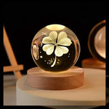 3D Crystal Galaxy Night Light - LED Planetary Lamp for Bedroom Decor