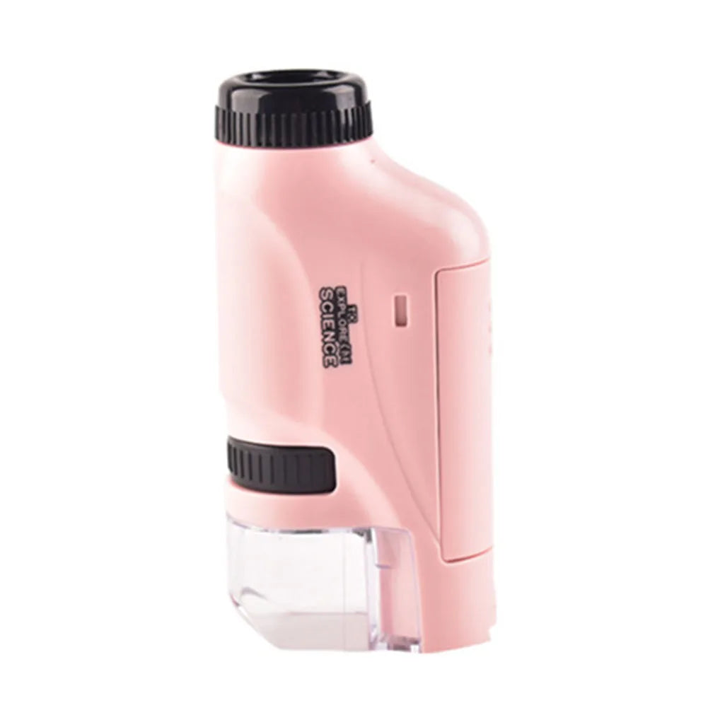 Handheld Pocket Microscope – 60–120X Portable Educational Microscope for Kids