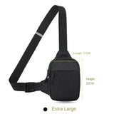 Men’s Waterproof Crossbody Chest Bag – Large Capacity Oxford Shoulder & Waist Pack for Outdoor and Travel