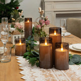 Velas LED sin llama: velas de acrílico parpadeantes para decoración del hogar y eventos