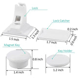 Invisible Magnetic Cabinet Locks — Childproof Safety Locks for Cabinets, Drawers, and Cupboards