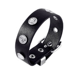 Vintage Punk Star Chain Leather Bracelet – Stylish Geometric Design for Men and Women