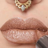 Moisturizing Glitter Lipstick with Color-Changing Gloss Effect