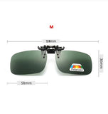 4-Color Polarized Clip-On Sunglasses – Flip-Up UV380 Lenses for Driving & Fishing