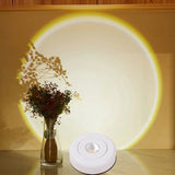 Lámpara LED táctil para gabinete, alimentada por batería, para pegar en la pared, lámpara de atardecer para cocina, dormitorio, armario, luz de noche decorativa