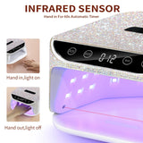 Cordless Rechargeable UV LED Nail Lamp with 36 Beads for Gel Polish Drying