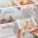 Cesta de almacenamiento retráctil para refrigerador: cajón organizador para refrigerador que ahorra espacio 