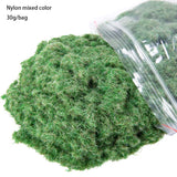 Césped estático en polvo de 3 mm, material de nailon para flocado, para construir modelos de mesas de arena, maquetas, maquetas, dioramas, 30 g/60 g