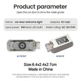 Audi Logo Projector Welcome Lights - Compatible with A1-A8, Q3-Q8 Models (2000-2024)