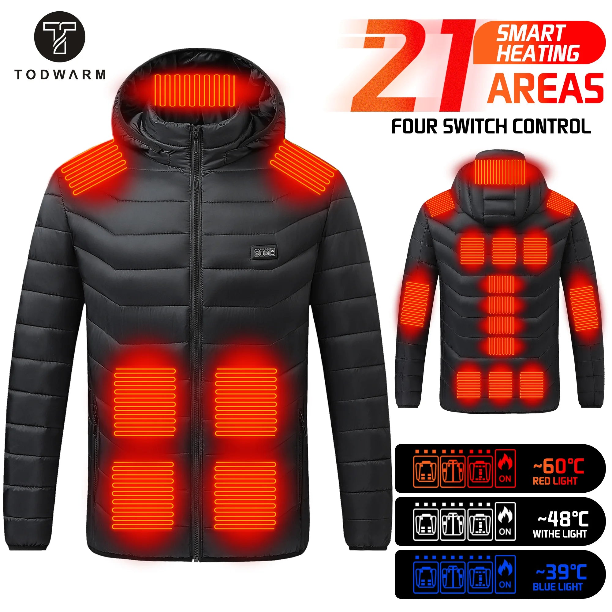 Unisex Heated Vest for Winter – USB Rechargeable, Lightweight, Adjustable Fit