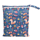 [Sigzagor] Bolsa seca y húmeda con dos cremalleras para pañales de bebé, impermeable, reutilizable, 36 cm x 29 cm