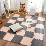 Alfombra de espuma para juegos con forma de rompecabezas para bebés: alfombra de piso suave y segura para niños
