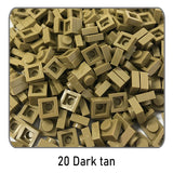 Mini 1x1 Self-Locking Building Bricks – Compatible with Major Brands