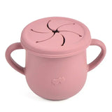 Vaso de silicona para niños para aperitivos y bebidas: sin BPA, portátil y seguro