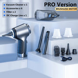 15000Pa Cordless Car Vacuum Cleaner - Powerful Handheld Vacuum for Home & Auto
