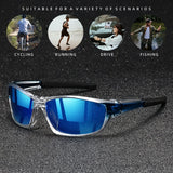 2 pares de gafas de sol deportivas polarizadas para hombres: gafas de visión nocturna livianas para andar en bicicleta, conducir y pescar