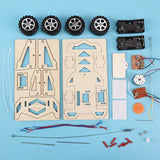 DIY Wooden RC Car Assembly Kit for Kids – Educational 4WD Vehicle Building Toy