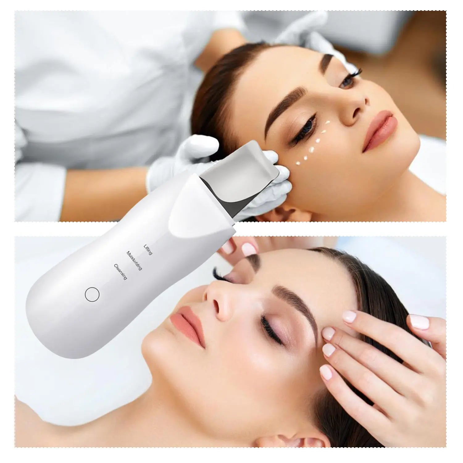 Ultrasonic Facial Skin Scrubber & Blackhead Remover with Vibration Massage