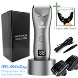Professional Rechargeable Hair Clipper & Beard Trimmer - All-in-One Body Grooming Kit for Men