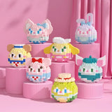 Disney Stitch & Sanrio Building Blocks Set - Cute Character Model Kit for Kids