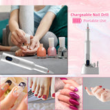 Professional Cordless Nail Drill – 18,000 RPM Rechargeable Manicure Machine with 5 Speed Settings