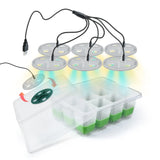LED Grow Light Seed Starter Kit – 3-Spectrum Indoor Plant Germination Tray for Healthy Seedlings