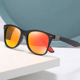 Vintage Square Unisex Sunglasses – Polarized Anti-Glare UV400 Shades for Driving & Fishing