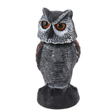 Realistic Shake Head Owl Decoy – Wind-Powered Bird Repellent for Garden, Lawn, and Outdoor Protection