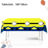 Minions-Themed Birthday Party Decorations Set for Kids with Balloons, Tableware & Cake Toppers