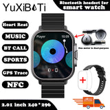2024 Smartwatch with Bluetooth Calling, Heart Rate Monitor, and Built-In Earphones