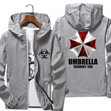 Men's Umbrella Corp Windbreaker – Reflective Pilot Jacket with Hood