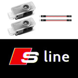 Audi Logo LED Door Projector Lights – Laser Welcome Lights for S/RS/Q Series (Pair)